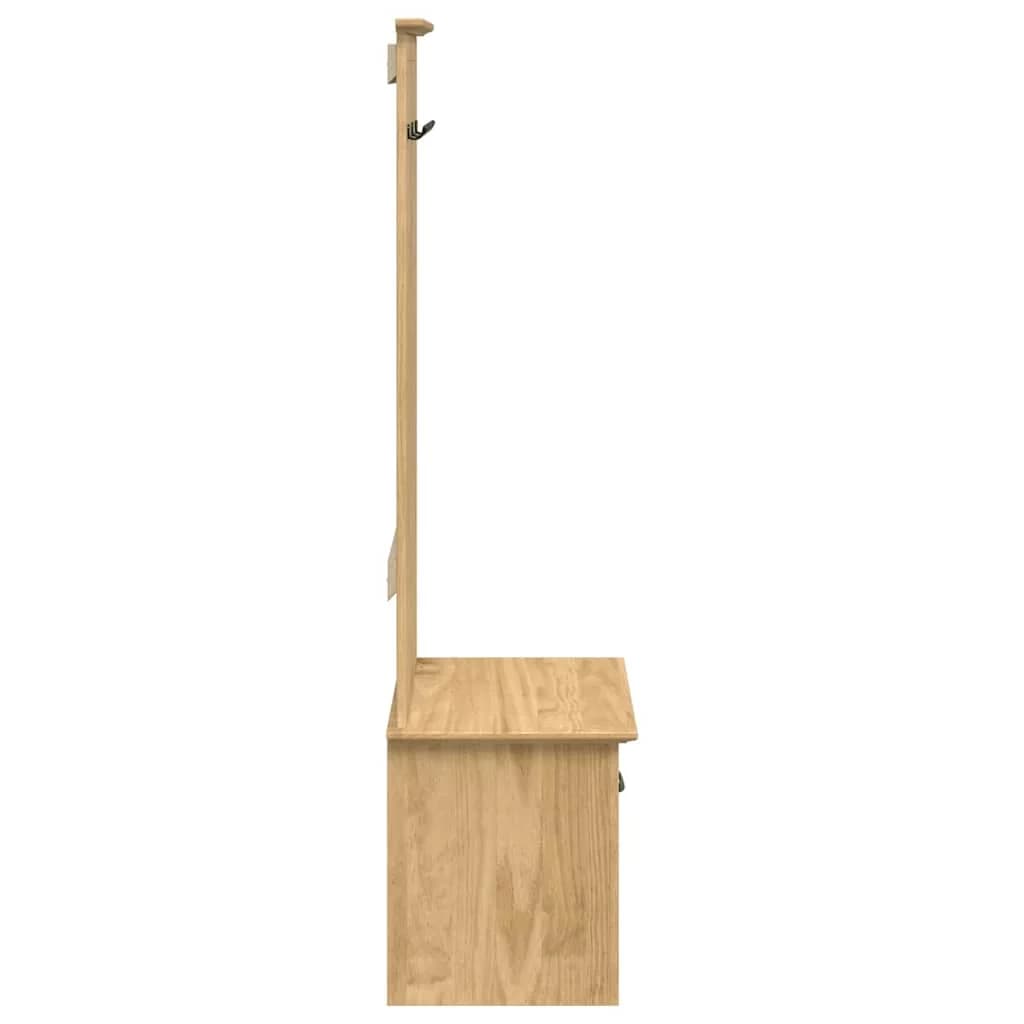Omara za hodnik BODO Medeno rjava 50 x 40 x 156,7 cm - slika 6