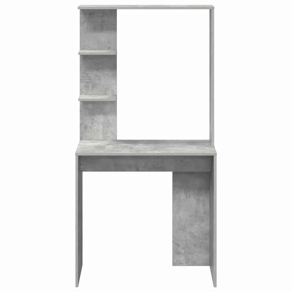 Miza Betonsko siva Inženirski les 78,5 x 37 x 154,5 cm - slika 5