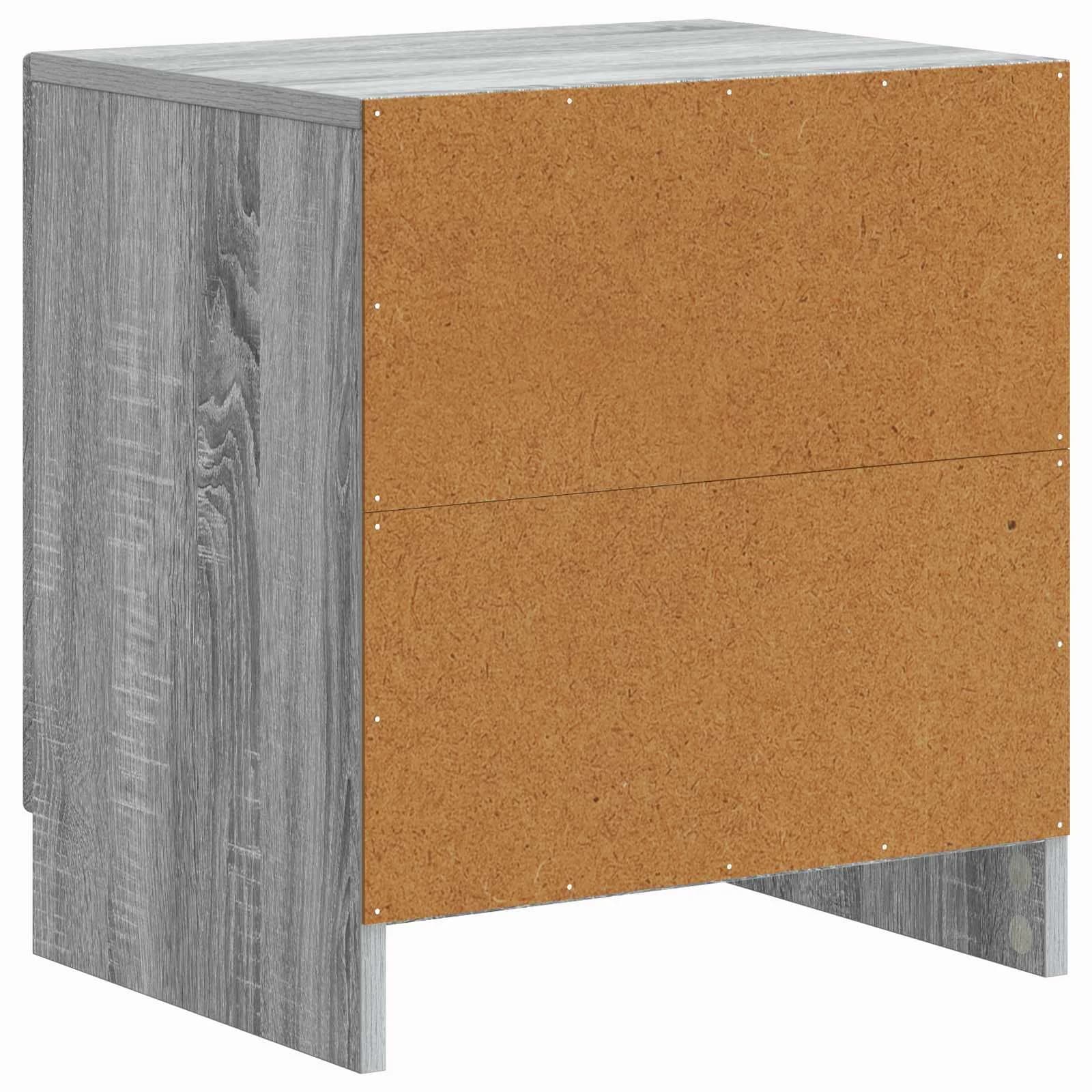 Nočna omarica Siva Sonoma 43 x 34,5 x 47 cm Inženirski les - slika 7