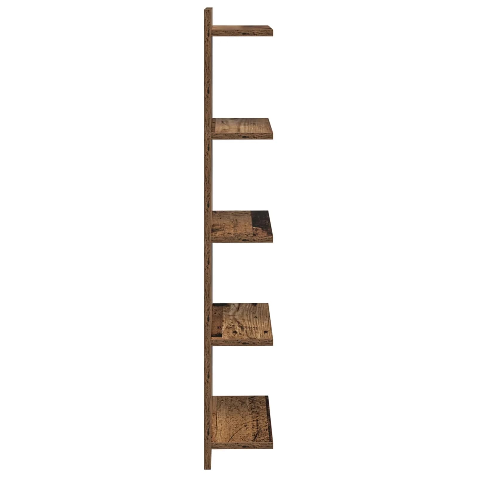 Stenska polica 2 kos Star les 30 x 15 x 100 cm Inženirski les - slika 5