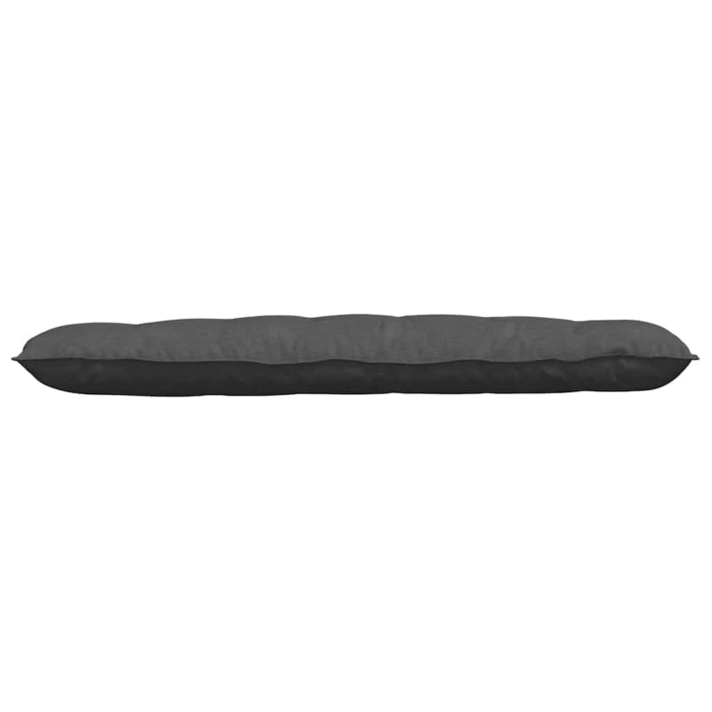 Poglavni vzglavnik Temno siva 160 x 50 cm Žametna tkanina - slika 5