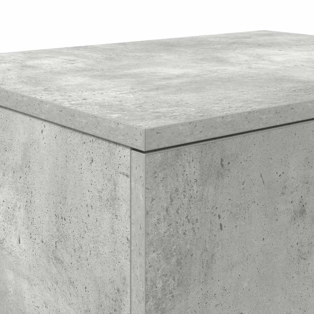 Omarica za shranjevanje 2 kos Betonsko siva 118 x 41 x 40 cm - slika 10