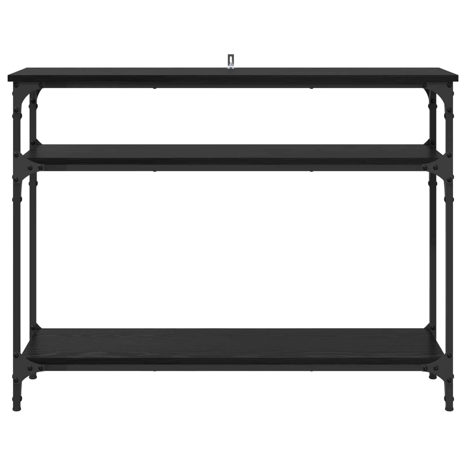 Konzolna miza Črna Orehovina 100 x 29 x 75 cm Inženirski les - slika 5