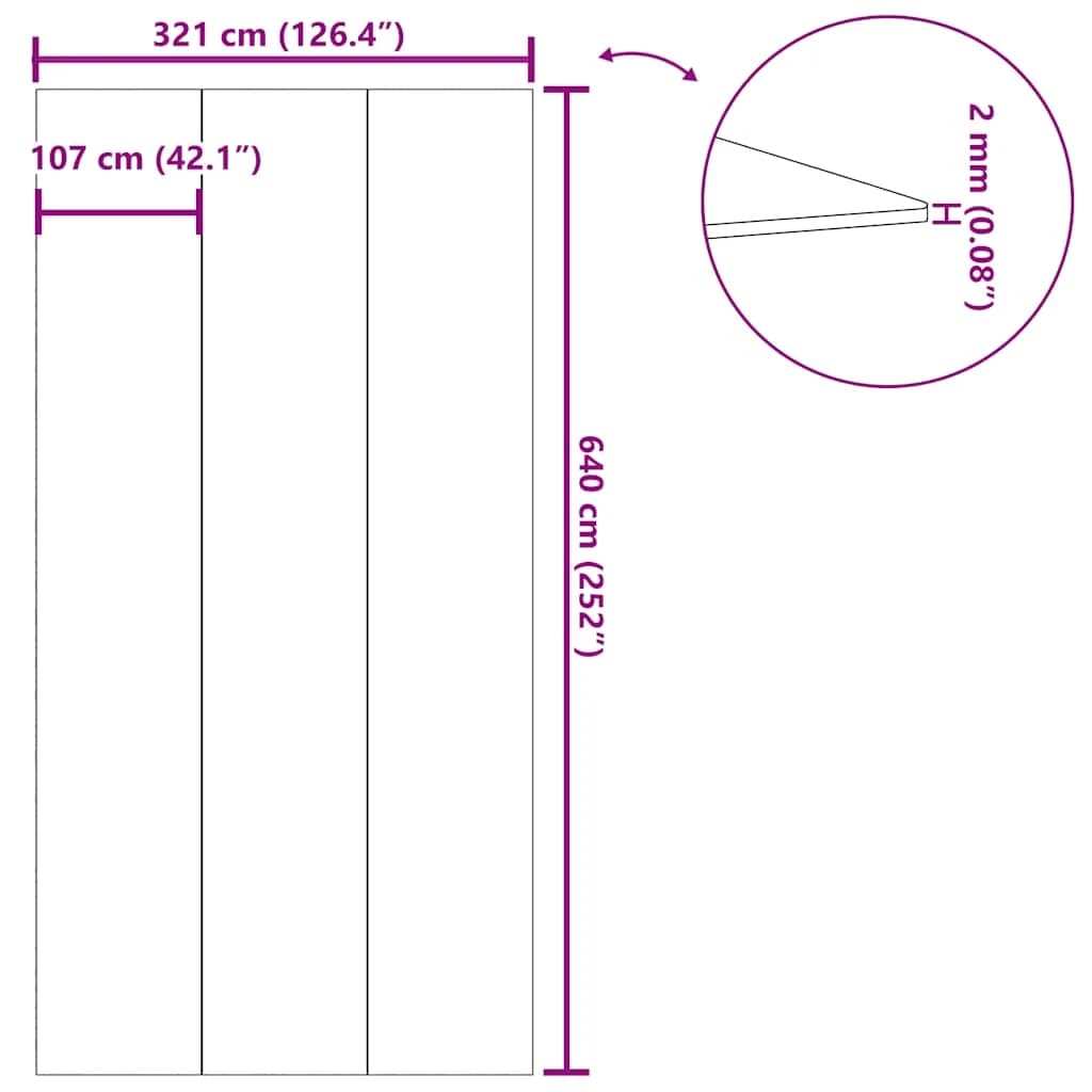 Podloga za bazen svetlo siva 640x321 cm poliestrski geotekstil - slika 9