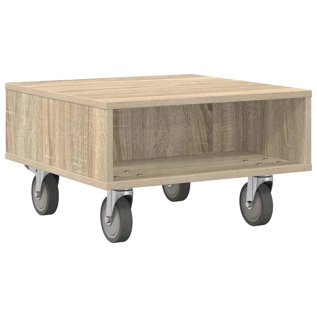 Stranska miza s kolesi Sonoma hrast 50,5 x 50 x 30 cm - slika 7