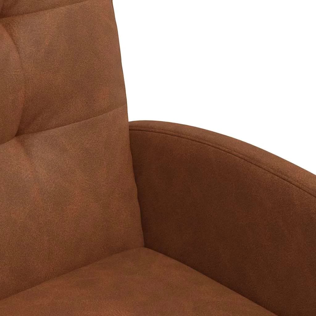 Jedilni stoli s kolesi 2 kos Umetna koža Rjava 58 x 67 x 97 cm - slika 7
