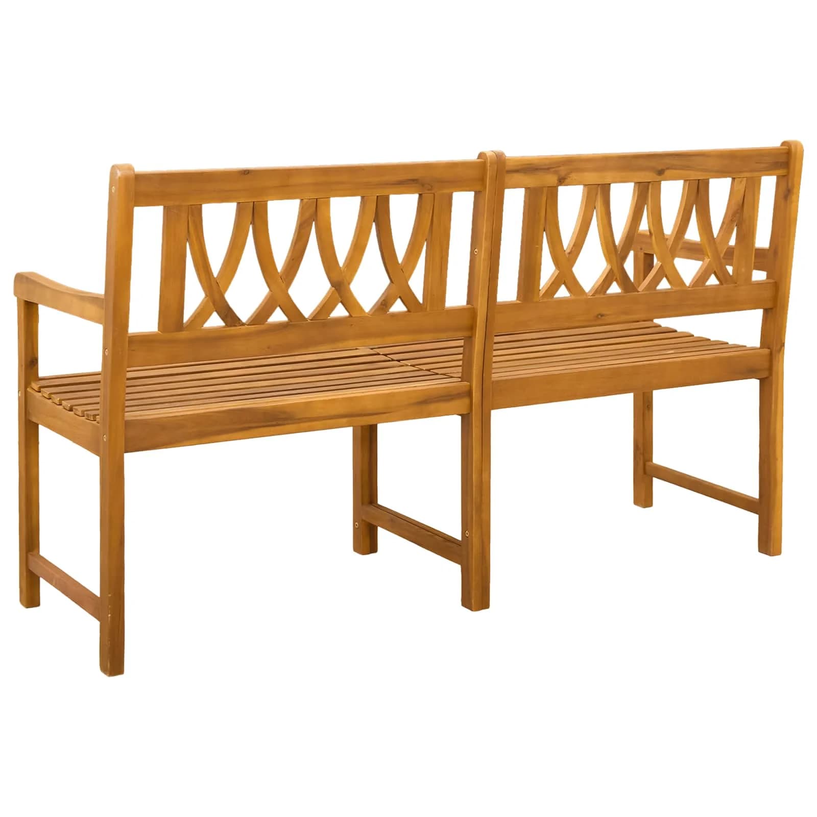 Zunanja klop Naravna 150 x 55,5 x 90 cm Masiven les akacije - slika 5