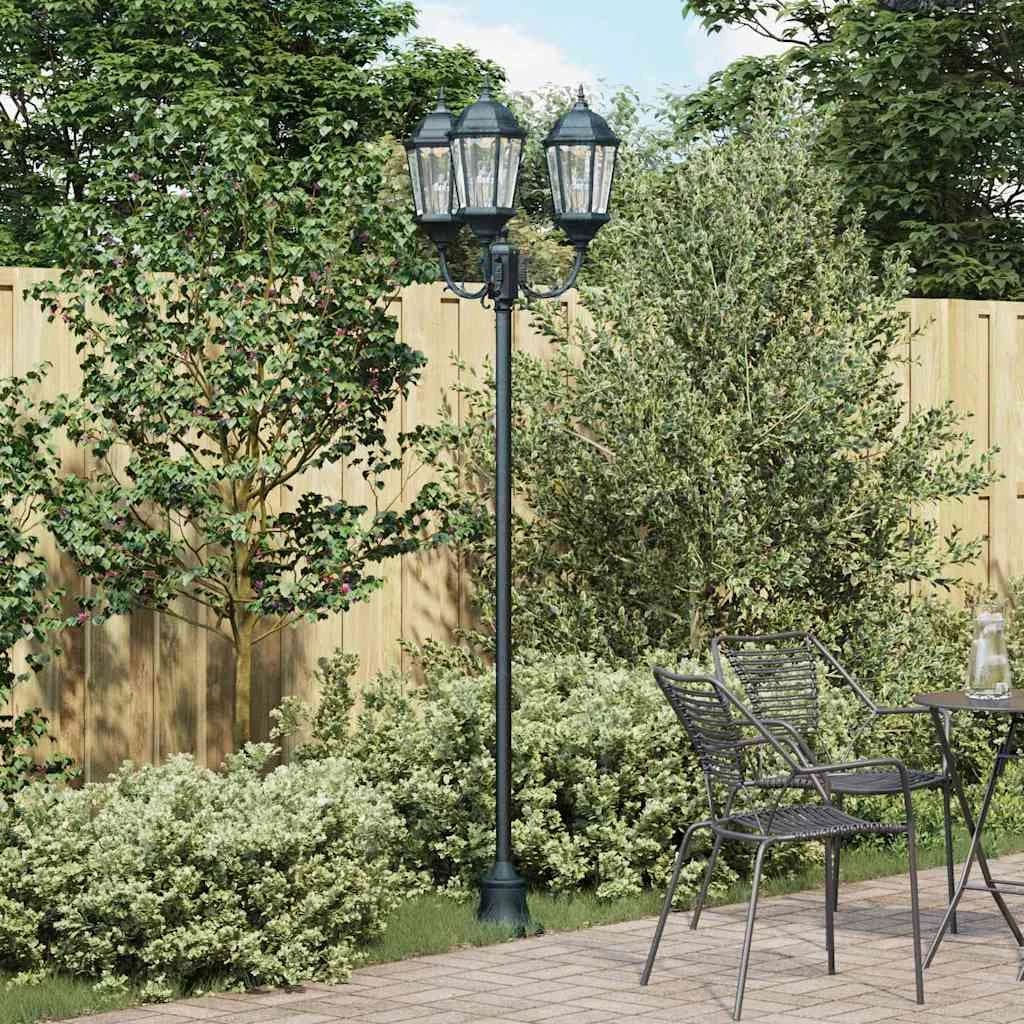 Vrtnarska svetilka Vintage brušena zelena 57 x 49 x 241 cm - slika 1