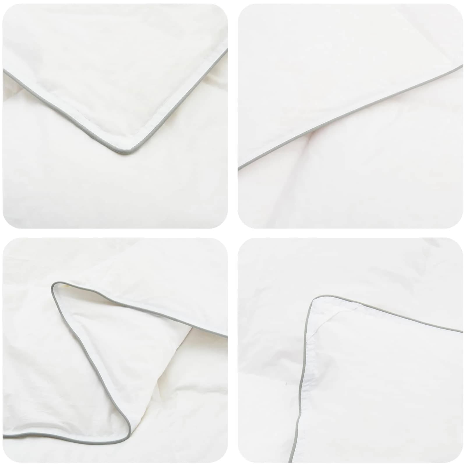 90% Gosji puh set odej FULDA 3 kos 135 x 220 cm 210 GSM Bela - slika 8