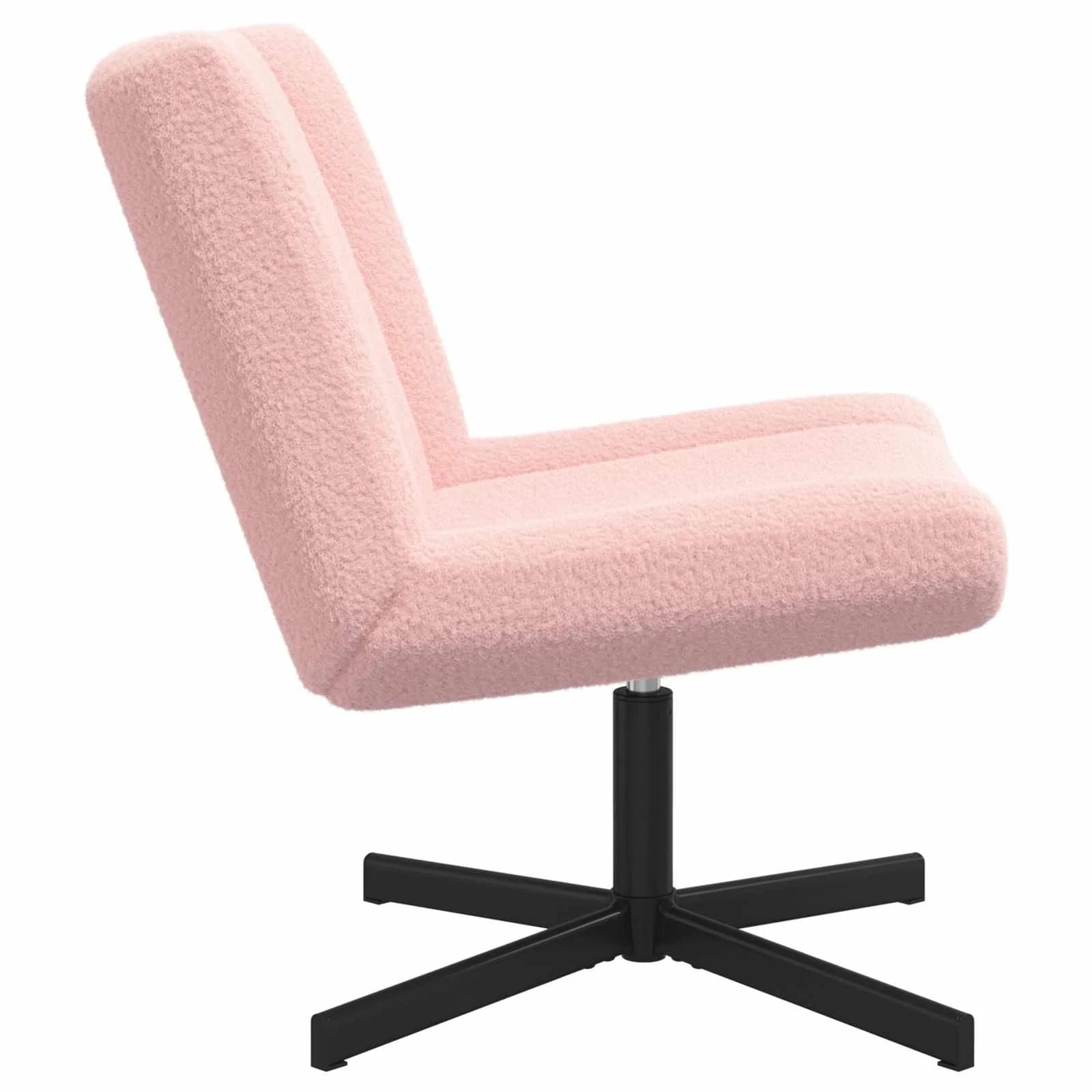 Vrtljiv stol Roza 63 x 75 x 76 cm Ovčja koža - slika 3