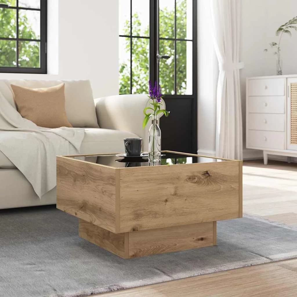 Klubska miza artisan hrast 50 x 50 x 30 cm - slika 5