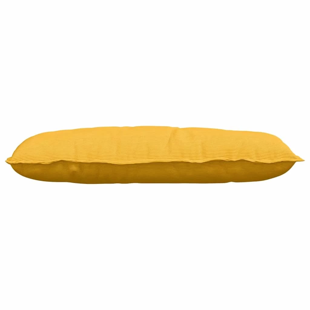 Poglavni vzglavnik Svetlo rumena 100 x 50 cm Žametna tkanina - slika 5