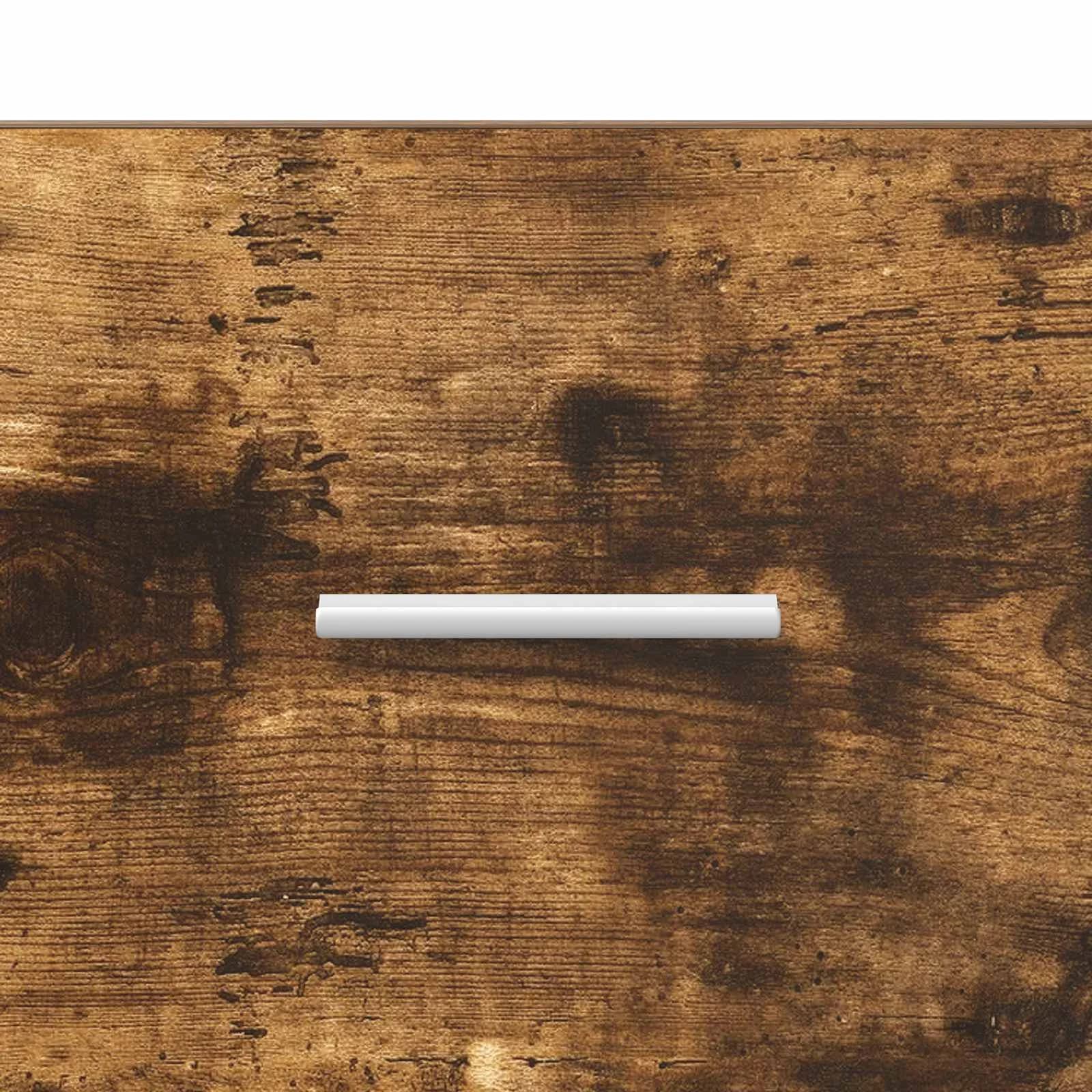 Konzolna miza Dimljen hrast 90 x 35 x 80 cm Inženirski les - slika 7