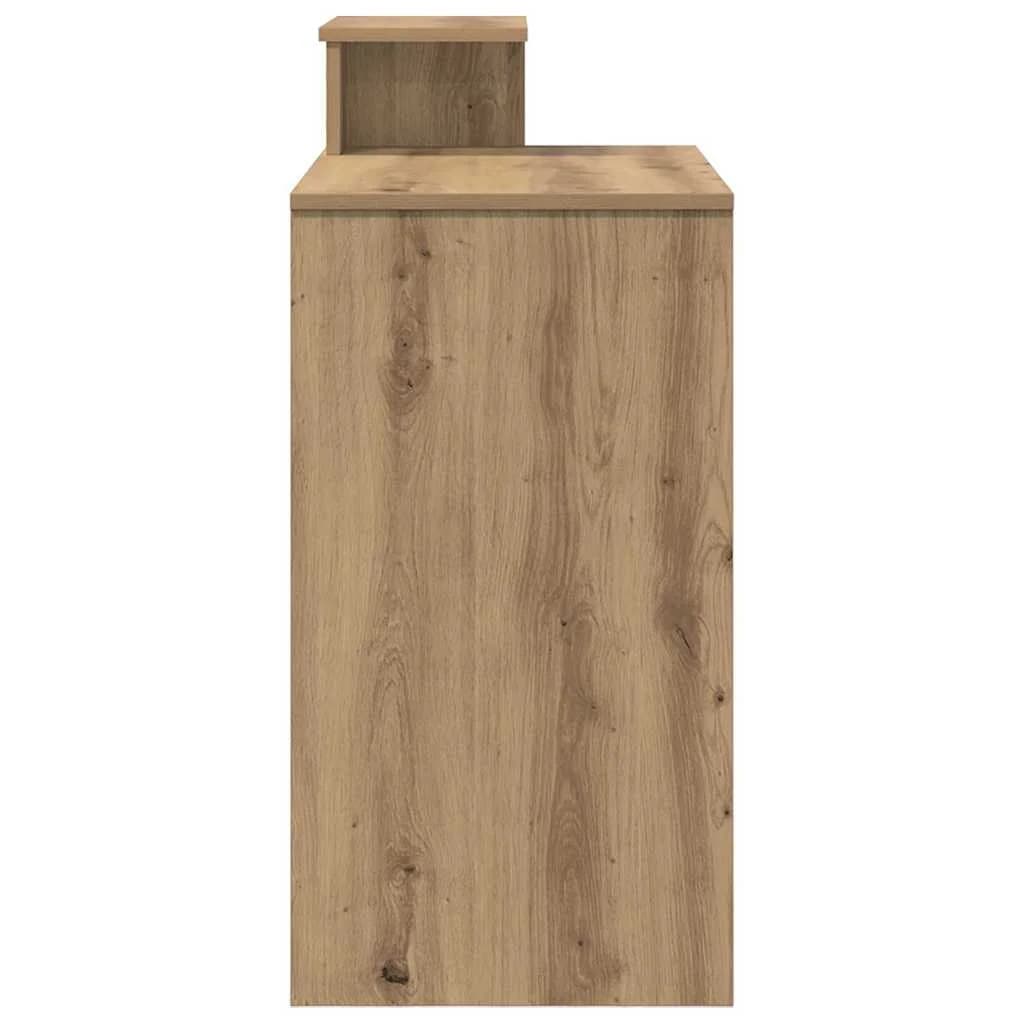 Miza Umetni hrast Inženirski les 106 x 41 x 88.5 cm - slika 7