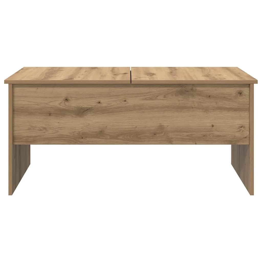 Klubska miza Umetni hrast 102 x 50,5 x 46,5 cm Inženirski les - slika 6
