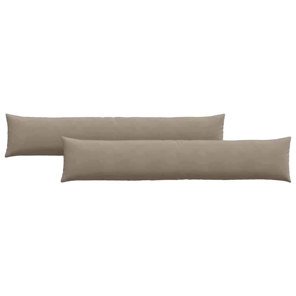 Blazine za kavč 2 pcs Taupe 200 x 40 cm blago - slika 2