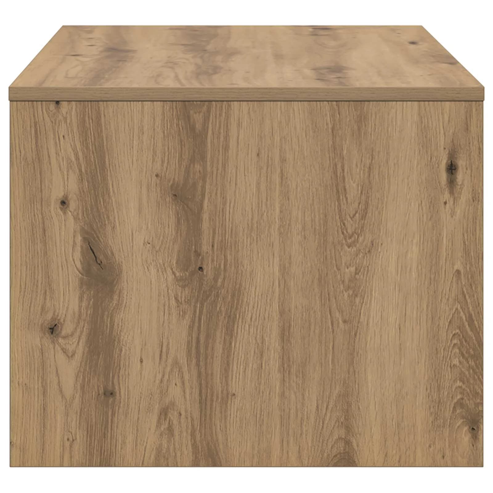 Klubska miza Umetni hrast 80 x 50 x 40 cm Inženirski les - slika 6