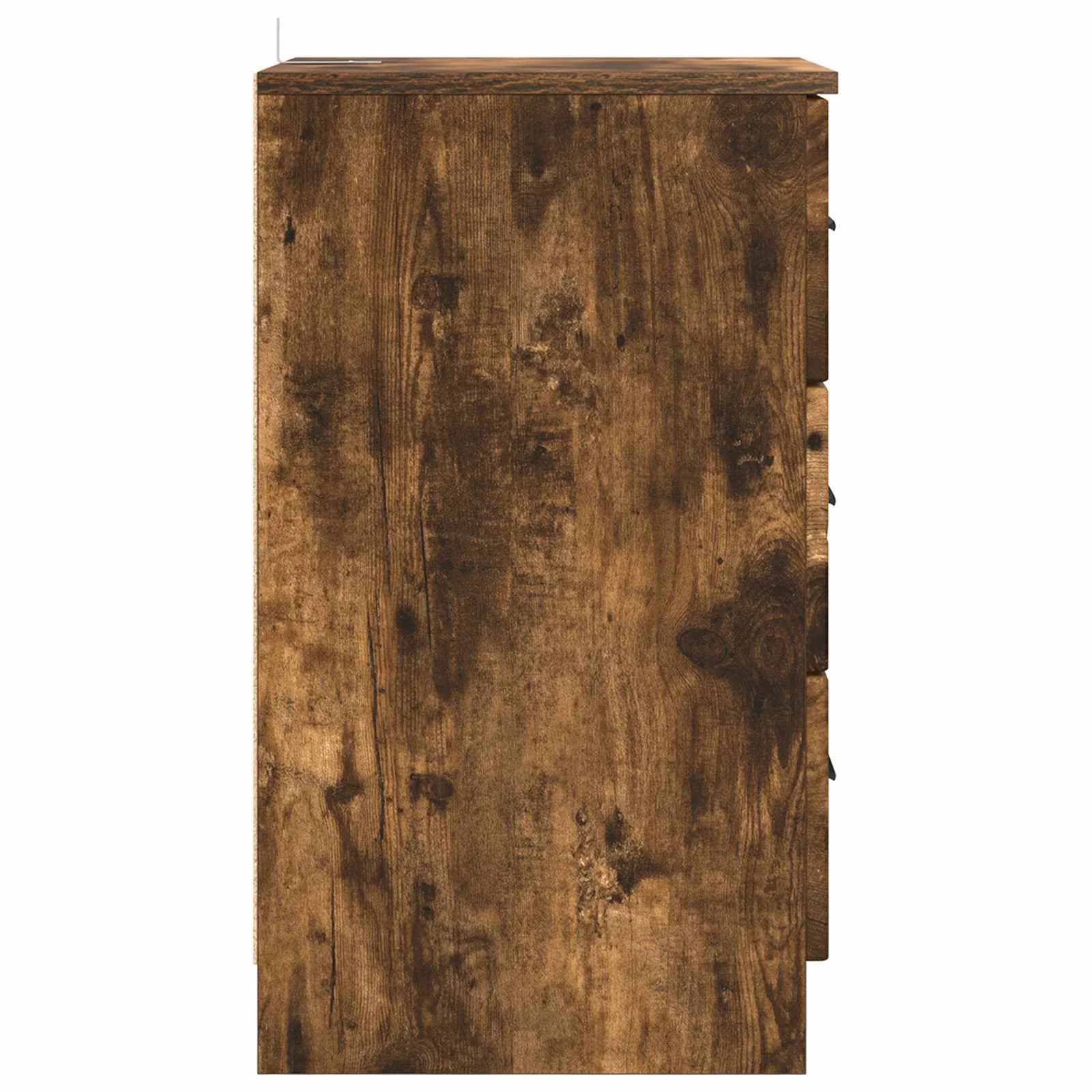 Nočna omarica Dimljeni hrast 38 x 38 x 66 cm Inženirski les - slika 7