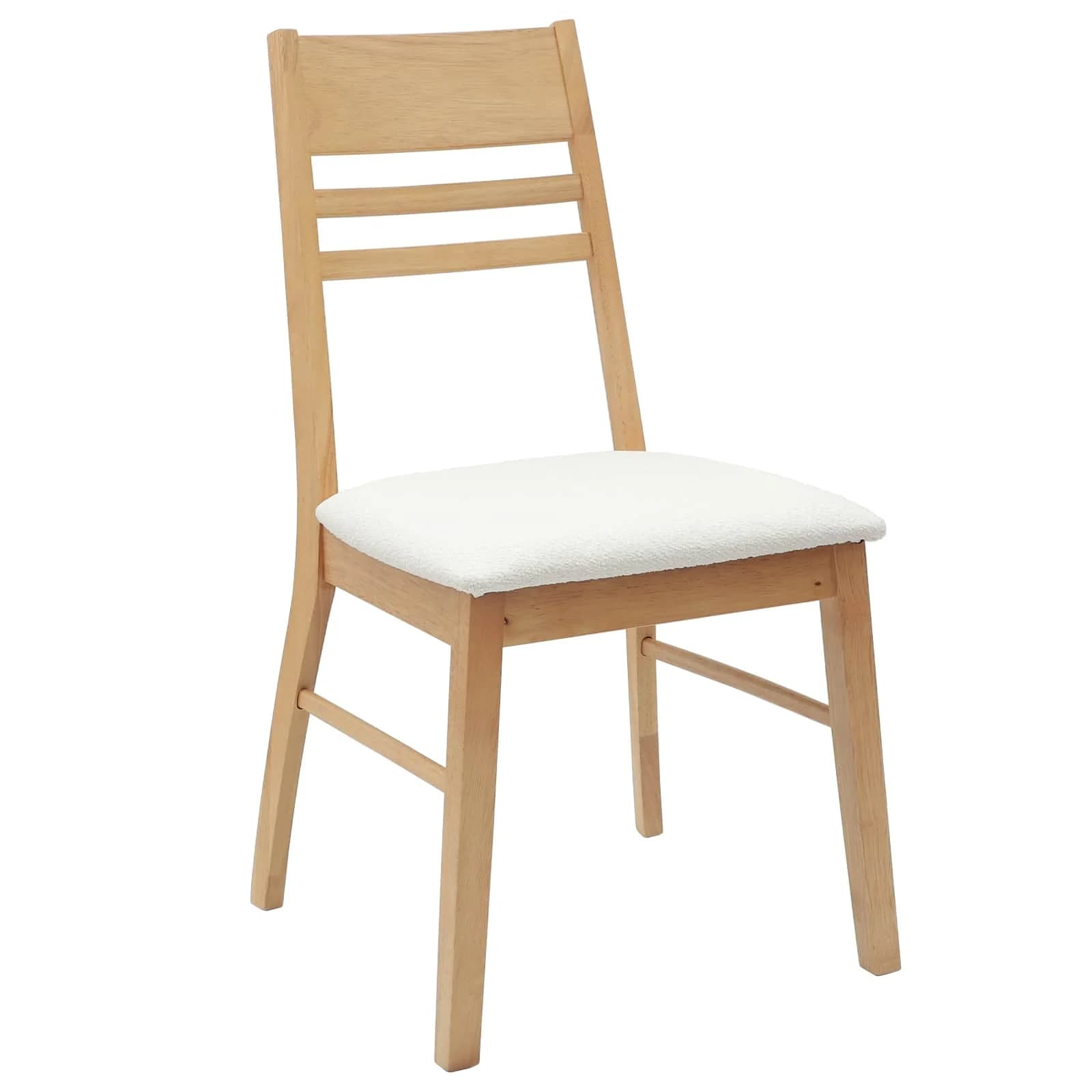 Jedilni stoli 2 kos Masivno gumovo les Naravna 43 x 54 x 89 cm - slika 4