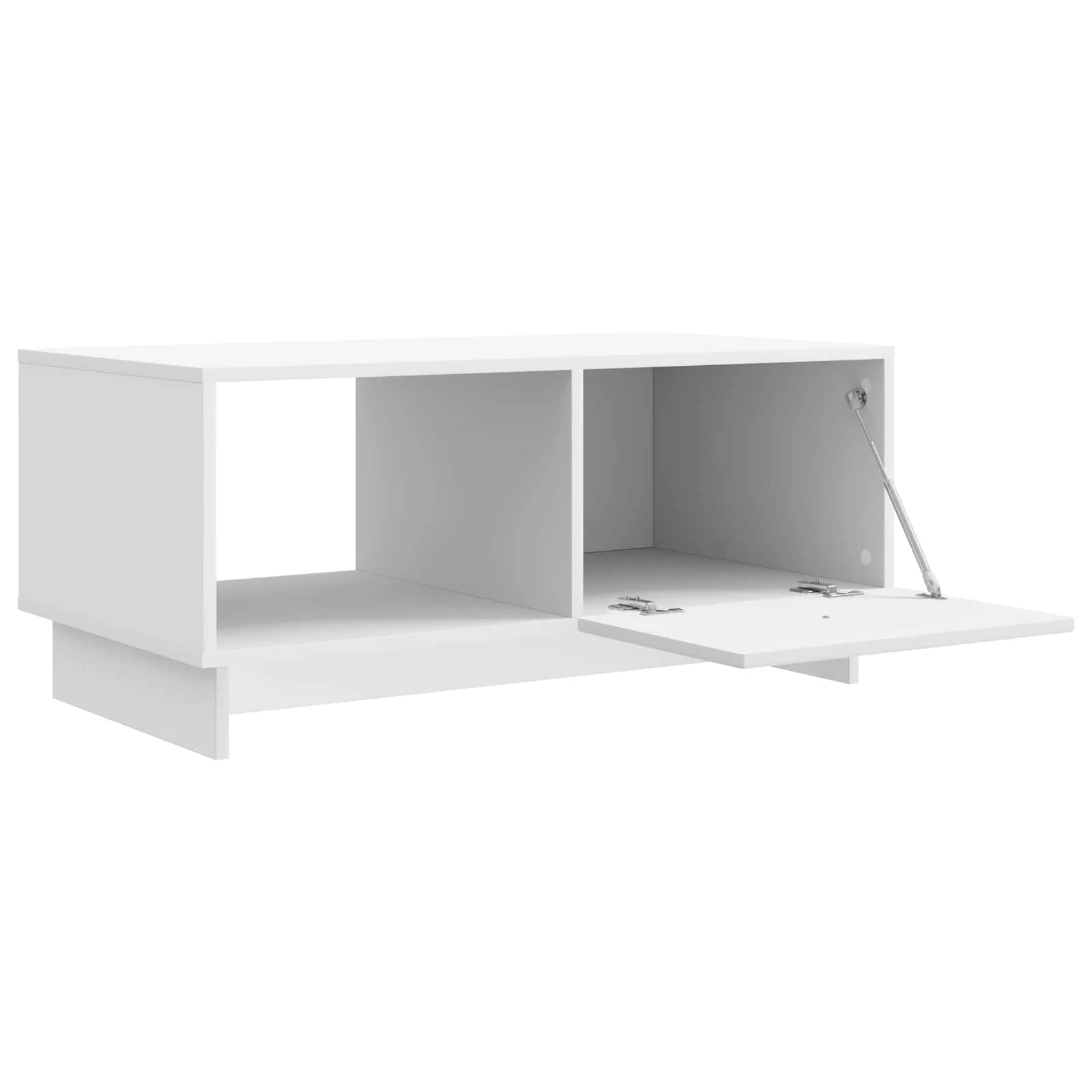 Klubska miza Bela 90 x 50 x 40 cm Inženirski les - slika 4