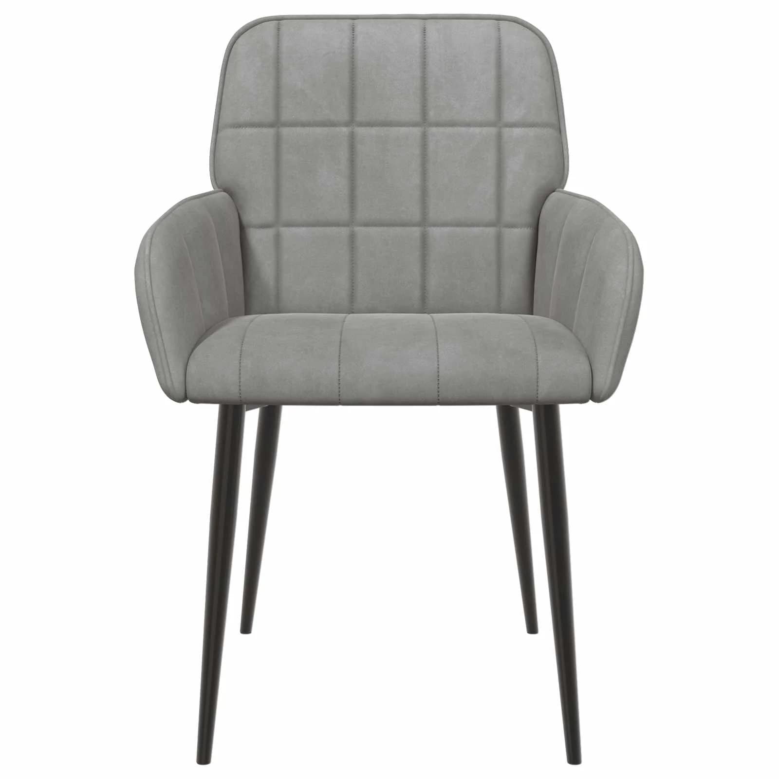 Jedilni stoli 2 kos Žamet Svetlo siva 57 x 50 x 85 cm - slika 3