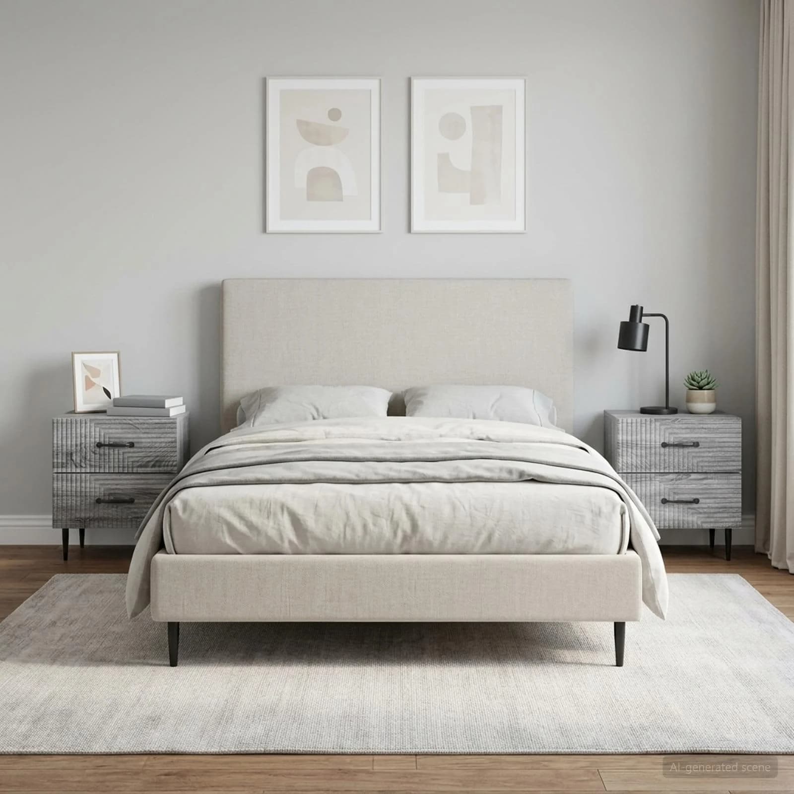 Nočna omarica 2 kos Siva Sonoma 43 x 34,5 x 47,5 cm - slika 4