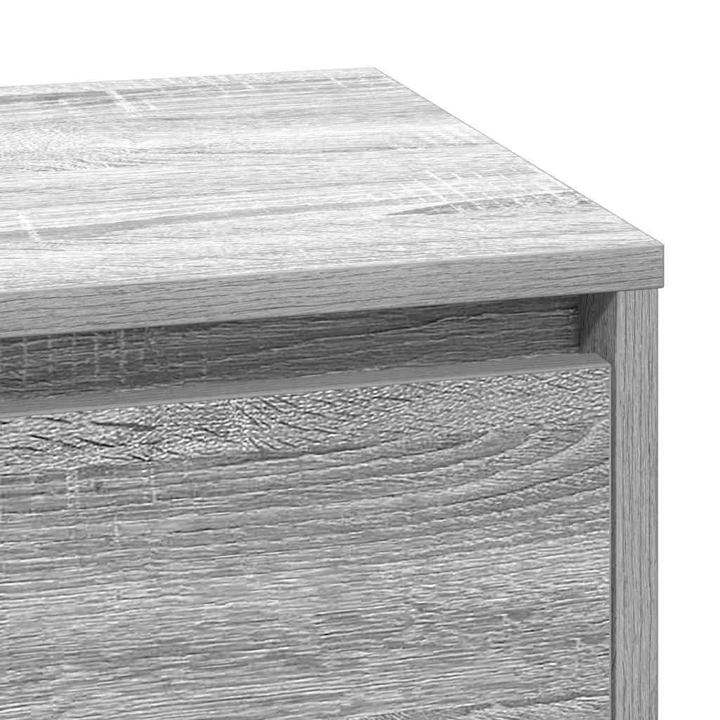 Nočna omarica Siva 71 x 34,5 x 75 cm Inženirski les - slika 10