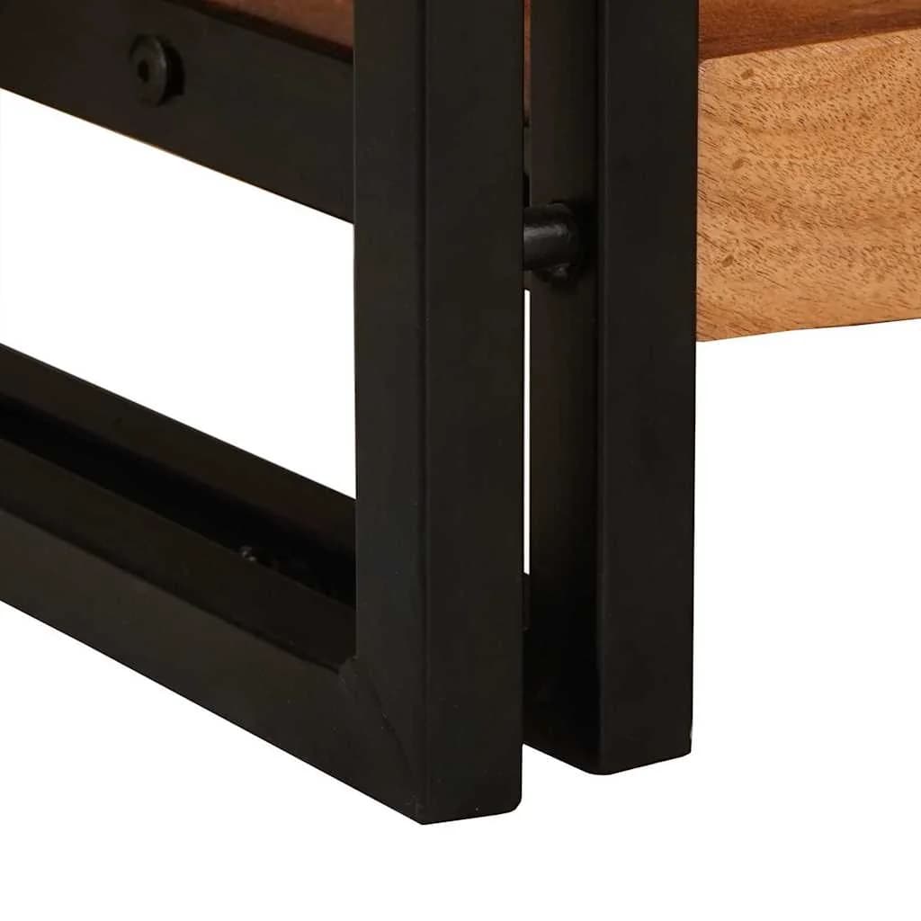 Konzolne mizice 2 kos Rjava 200 x 33 x 75 cm - slika 10