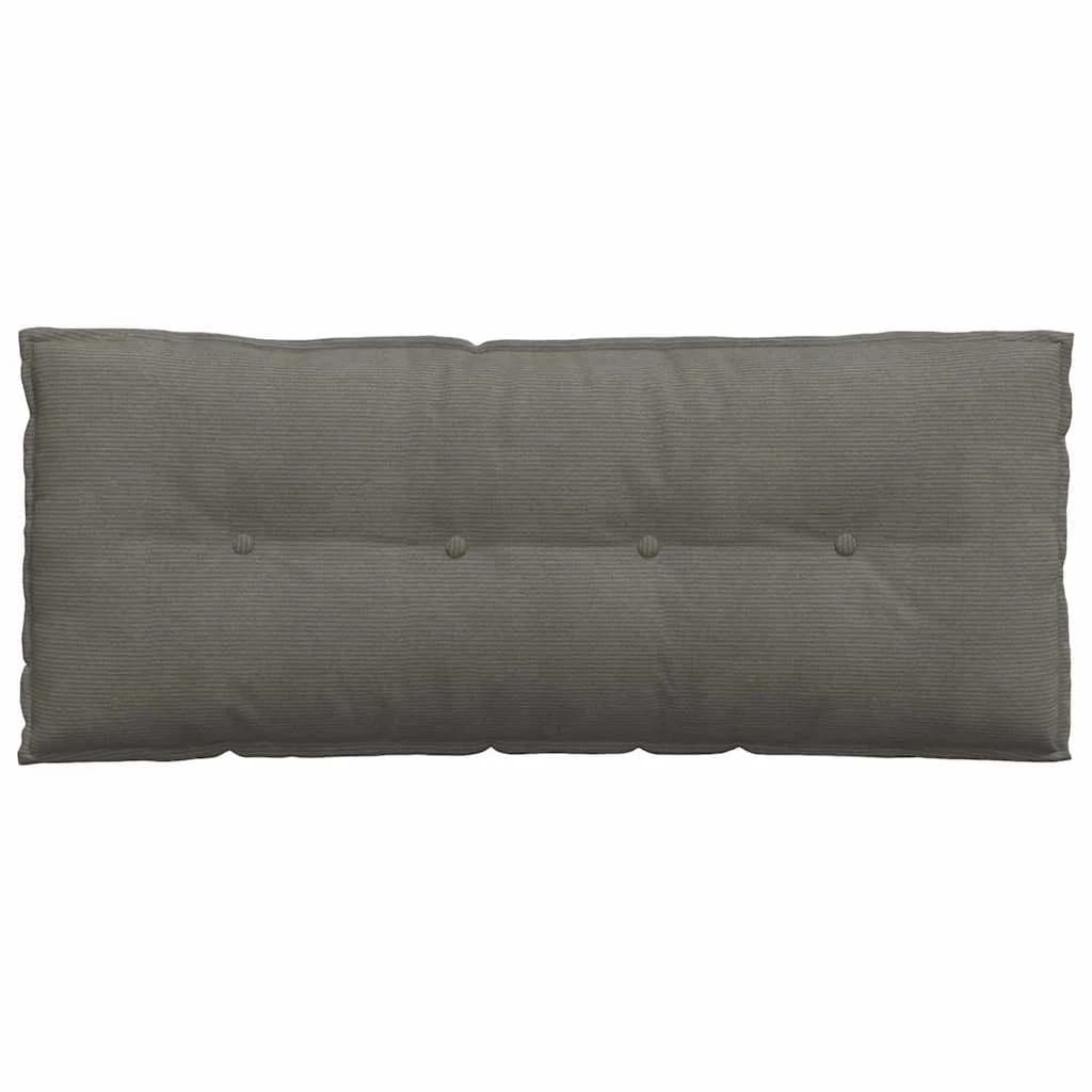 Poglavni vzglavnik Svetlo siva 120 x 50 cm Žametna tkanina - slika 6