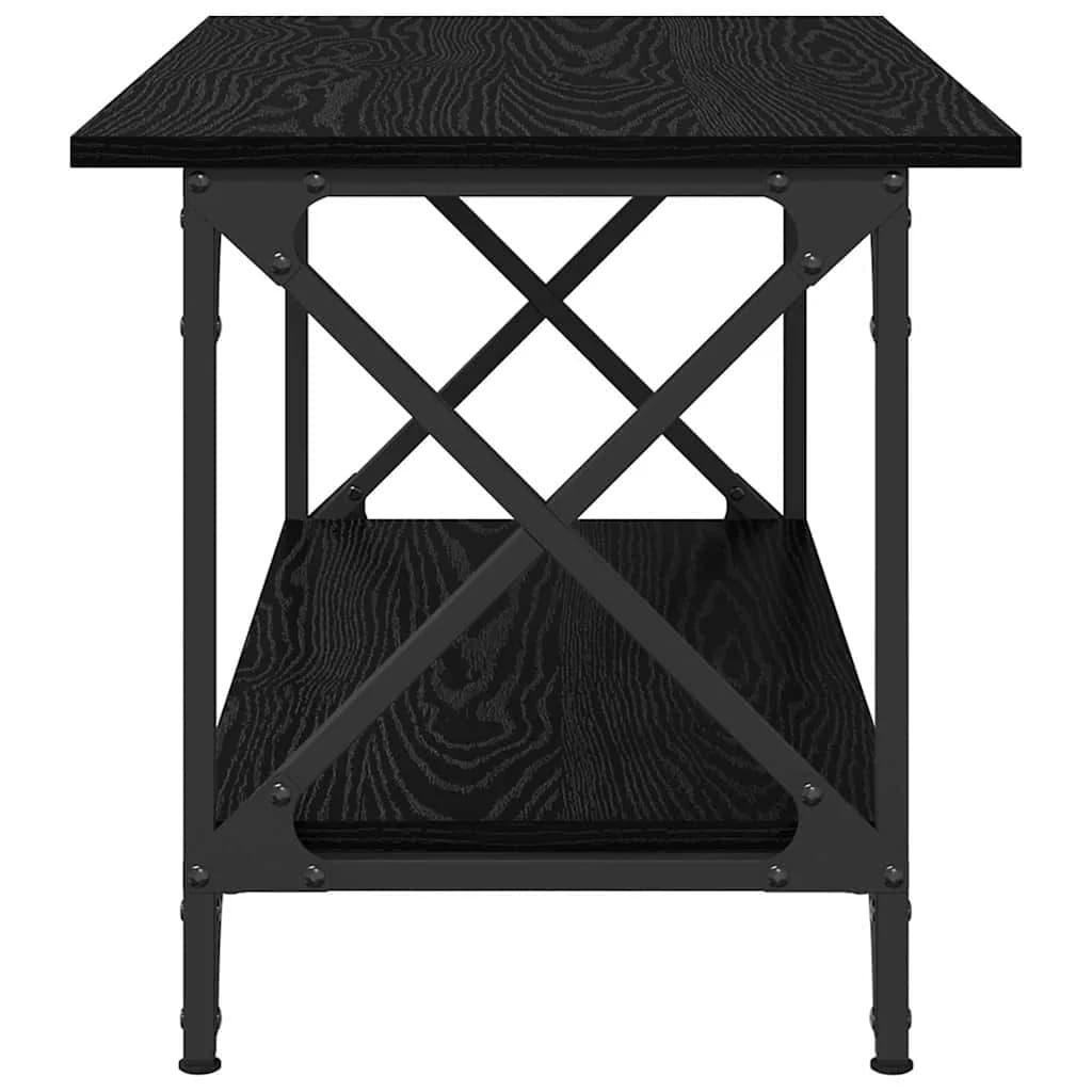 Klubska miza Črni hrast 80 x 45 x 45.5 cm Inženirski les - slika 6
