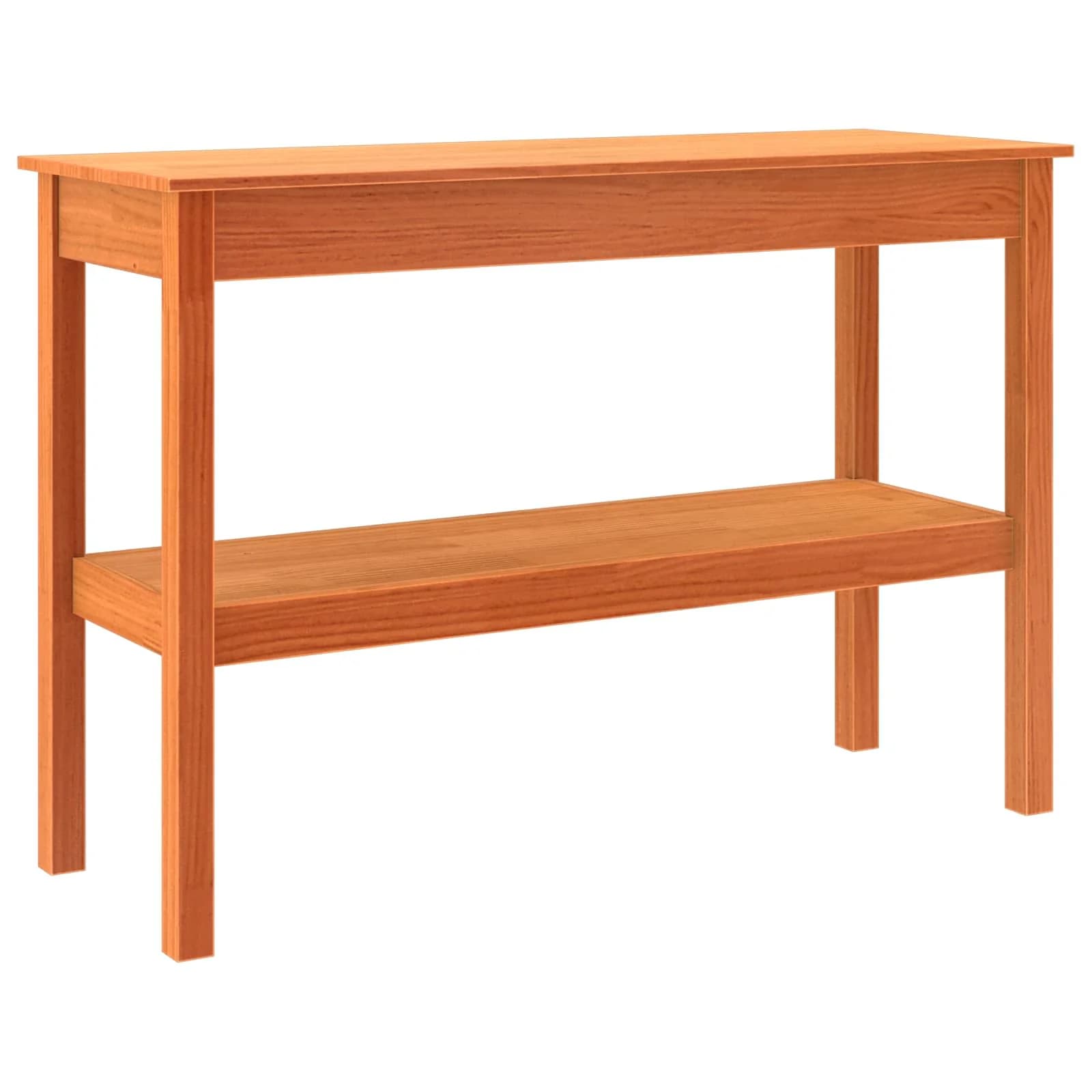 Konzolna miza Voskan rjava 110 x 40 x 75 cm Masivna borovina - slika 2
