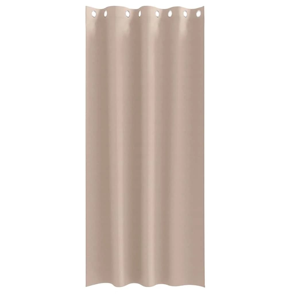 Zavese za zatemnitev z obroči 2 kos Taupe 225 x 140 cm - slika 4