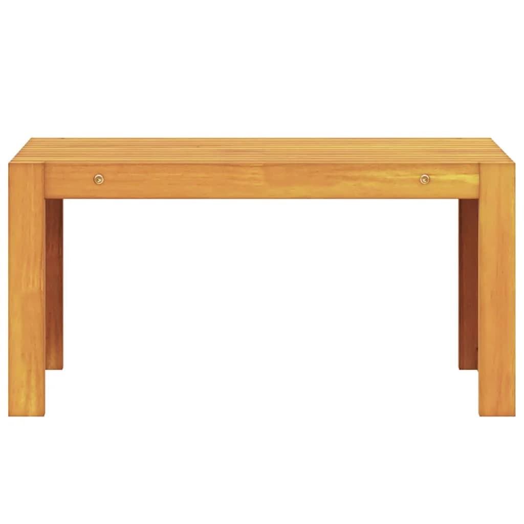 Stranska miza Olje naravno 70 x 35 x 35 cm Masiven les akacije - slika 4
