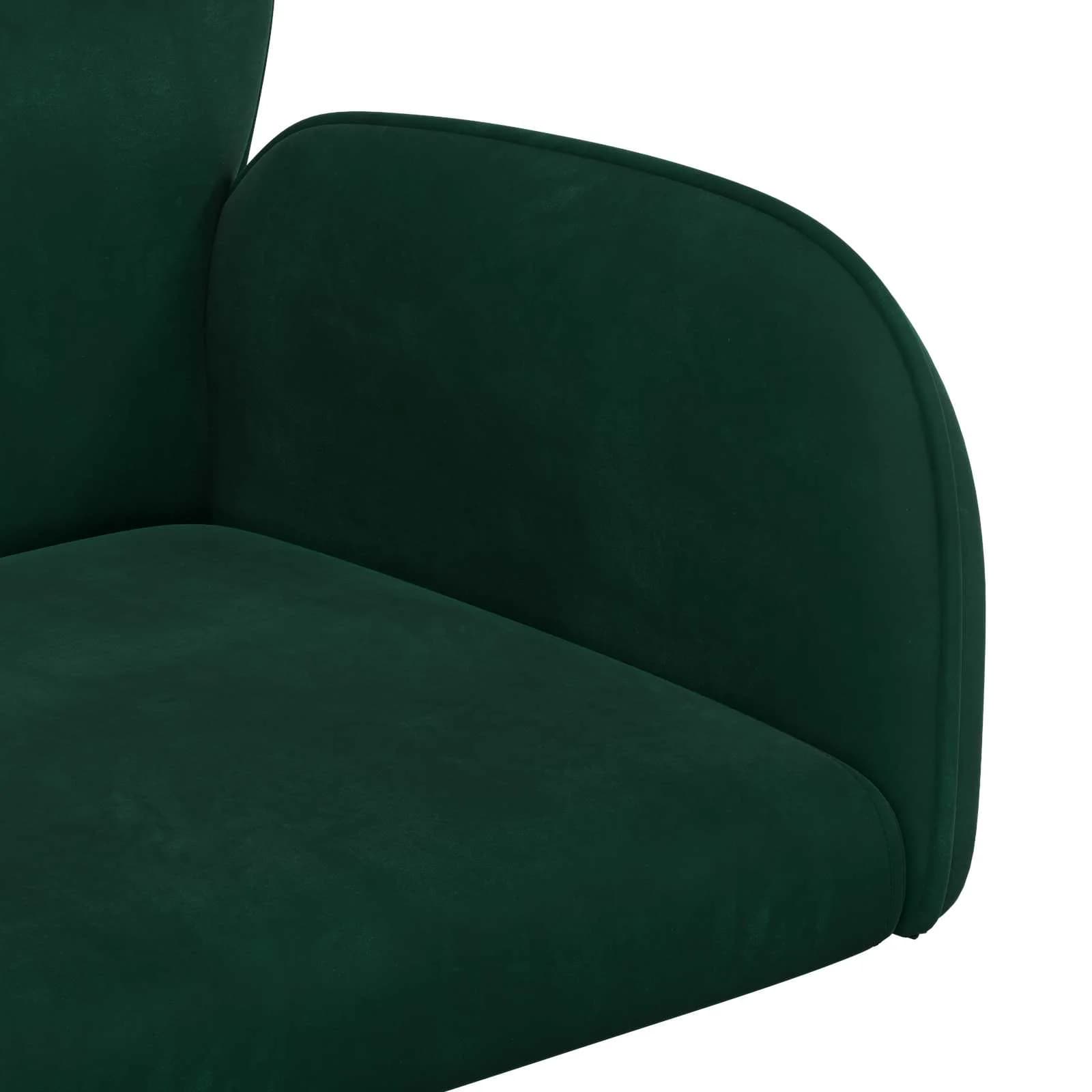 Vrteči pisarniški stoli 2 kos 54 x 55 x 90 cm Temno zelena - slika 6
