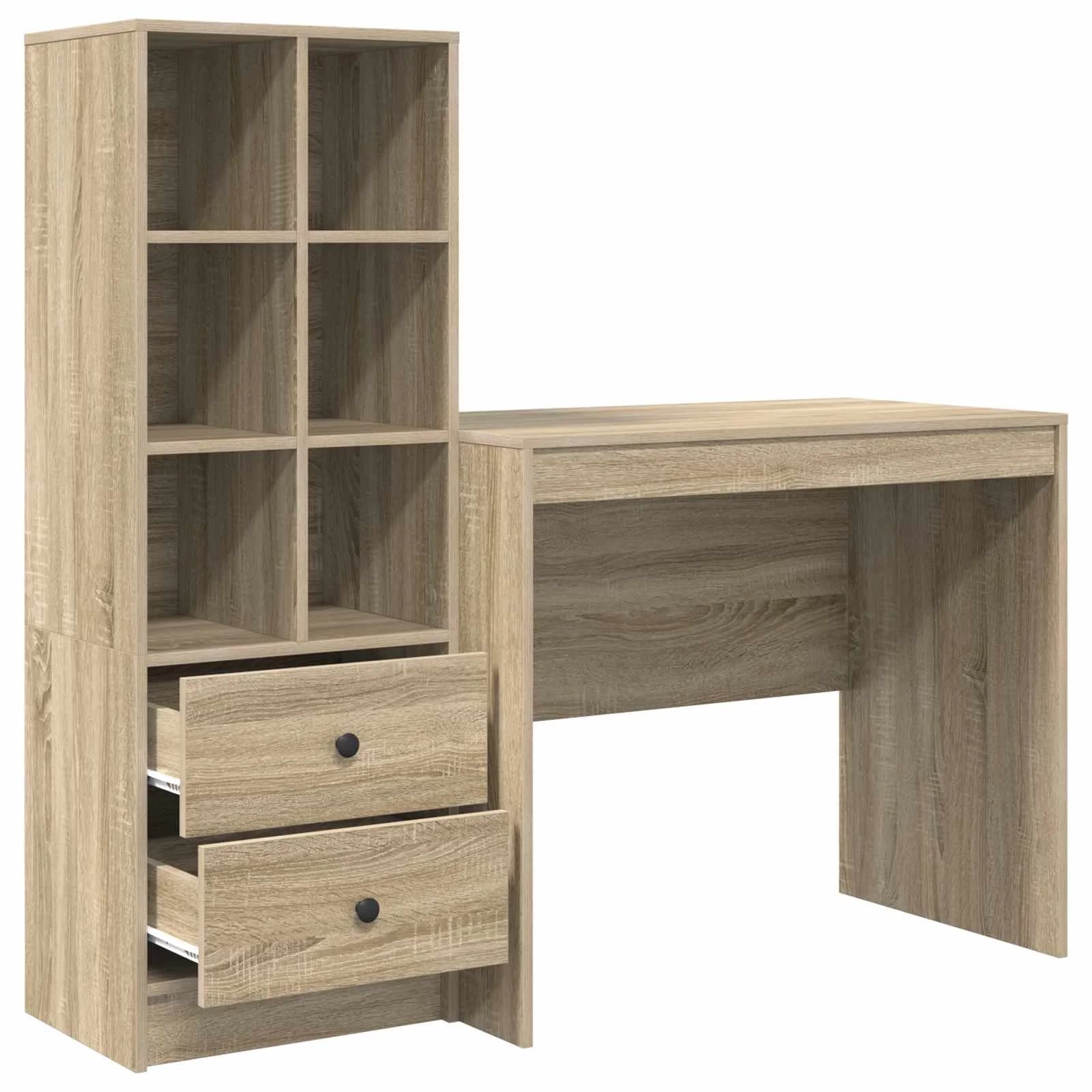 Miza Sonoma hrast 135,5 x 50 x 127 cm 2 kos - slika 7