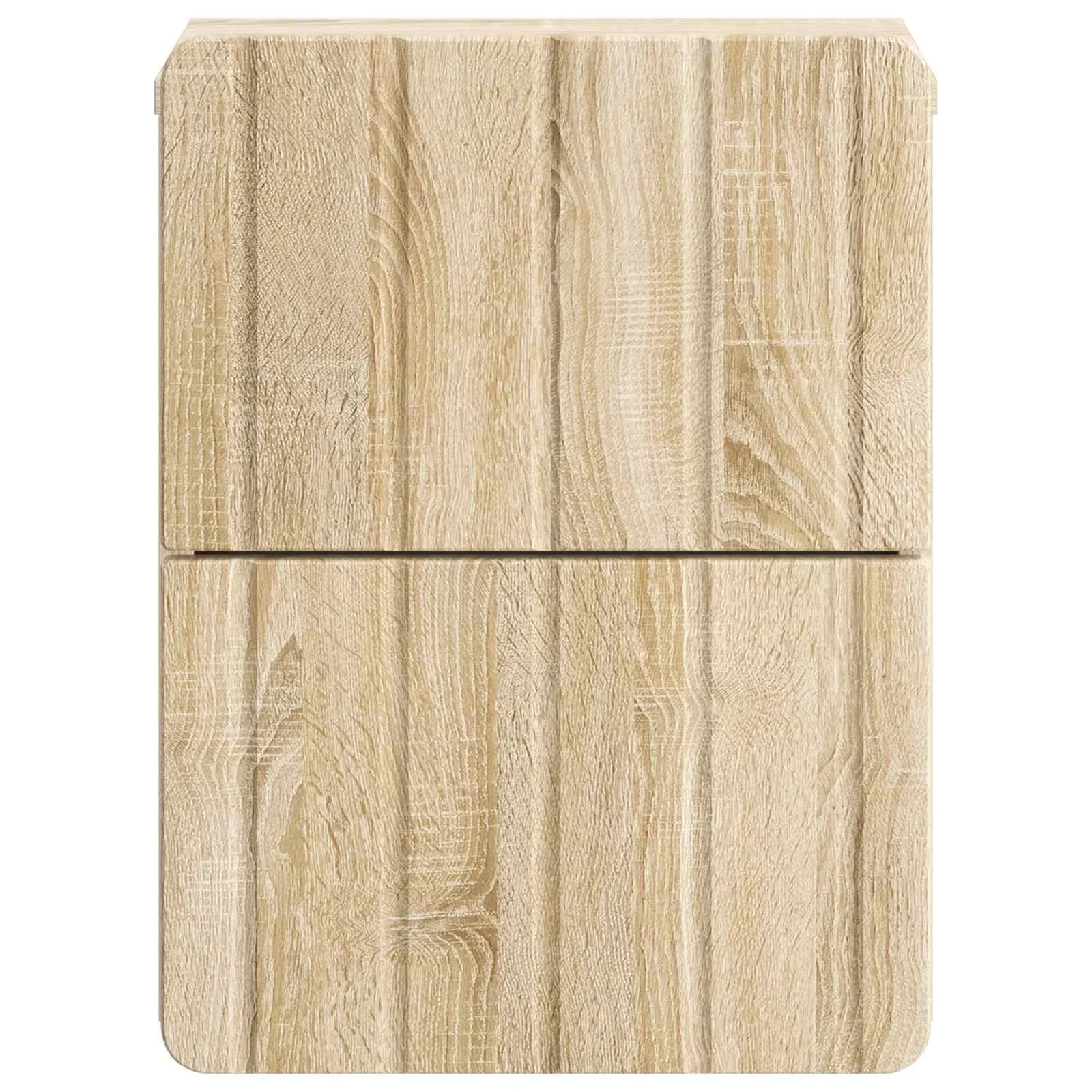 Stenski nočni omarici s predalom Sonoma hrast 33 x 34,5 x 43 cm - slika 5