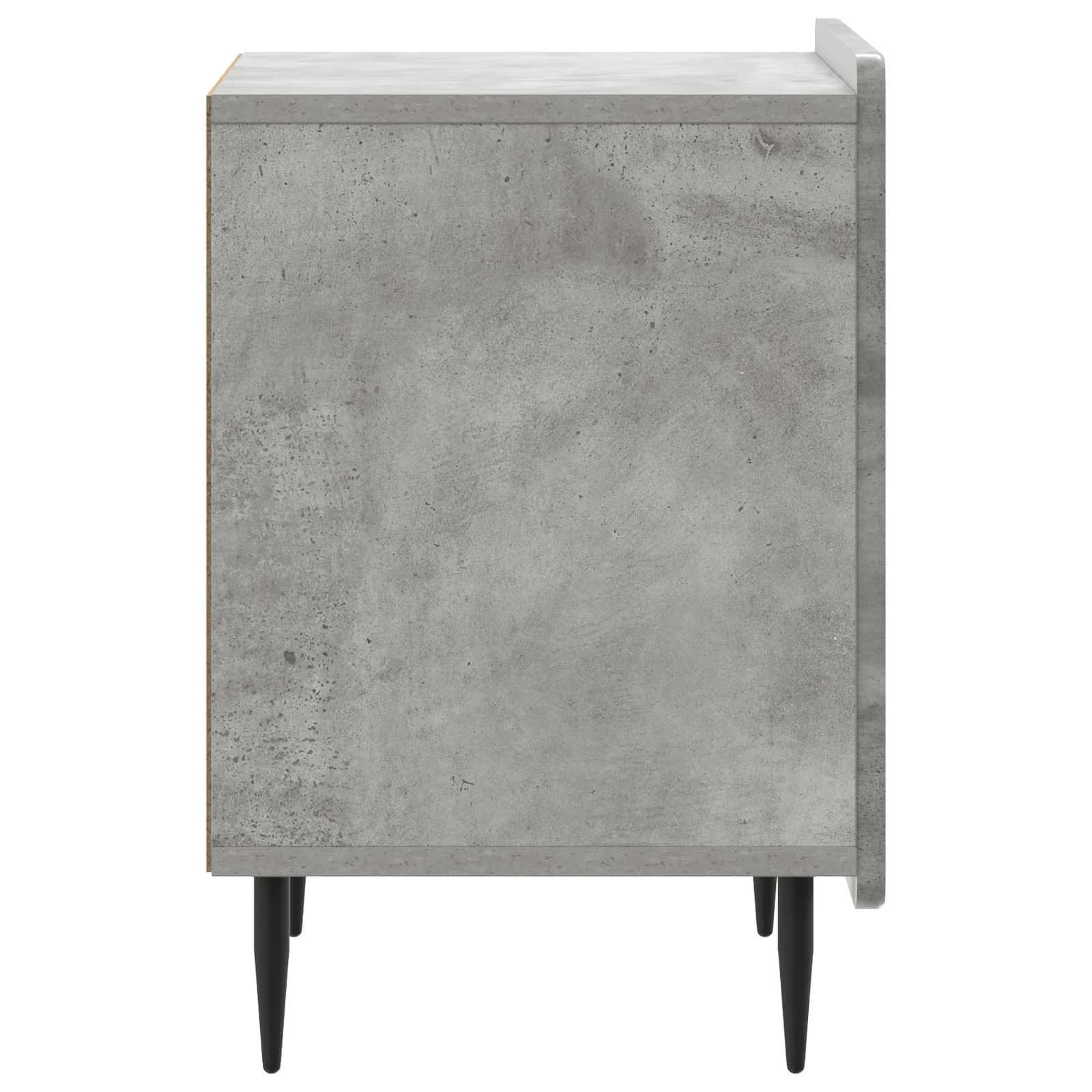 Nočna omarica 2 kos Betonsko siva 43 x 34,5 x 52 cm - slika 8