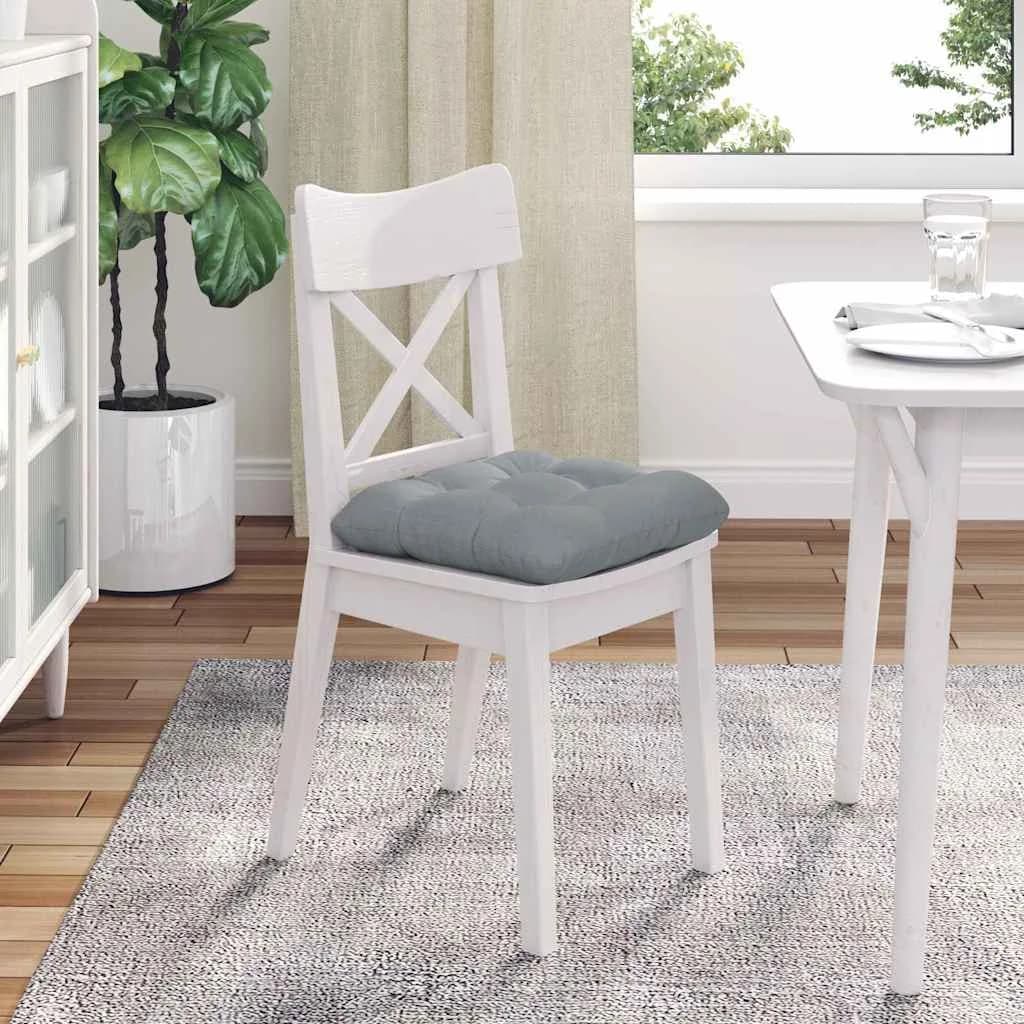 Sedežne blazine 4 kos Blago Svetlo siva 40 x 40 x 12 cm - slika 4