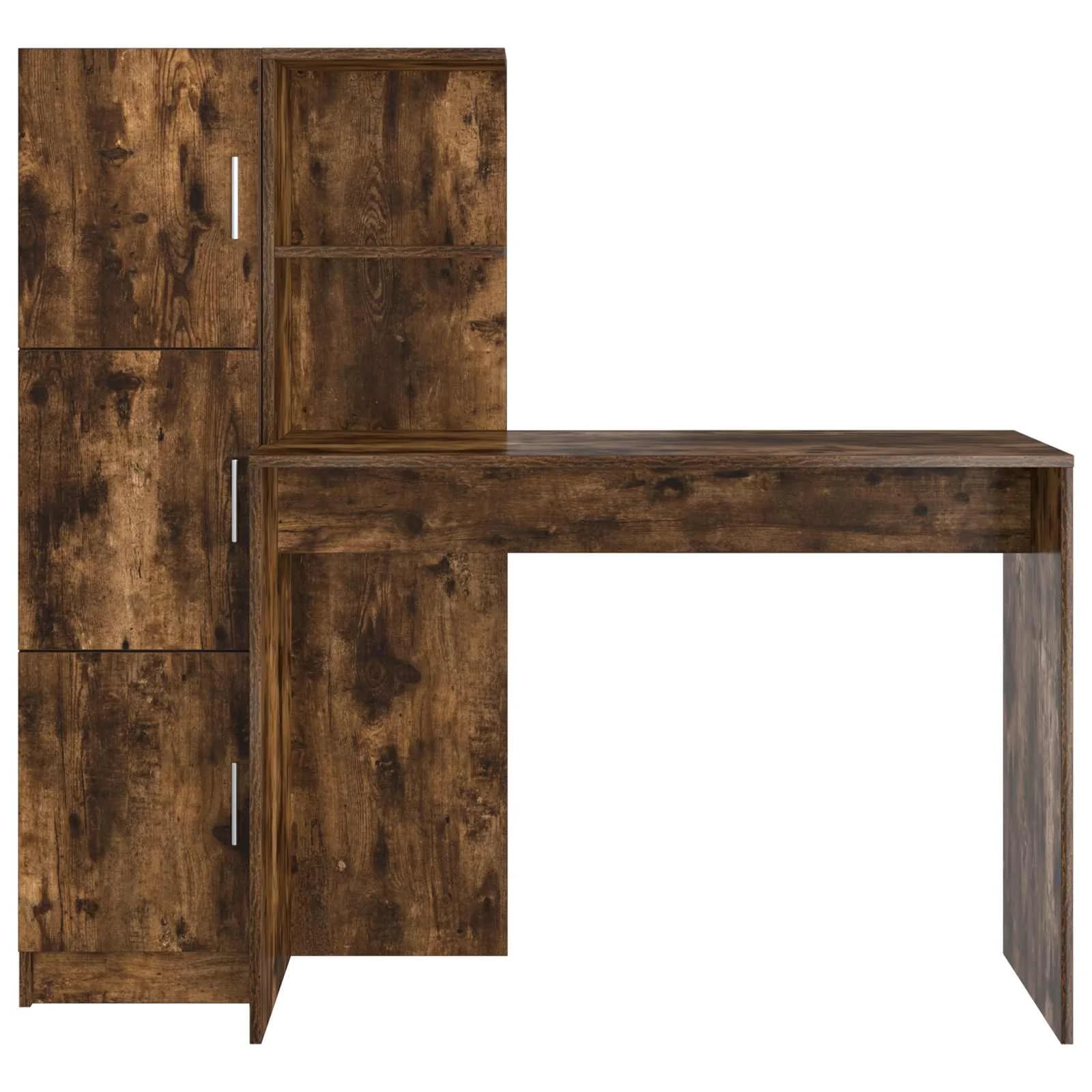 Miza Dimljeni oreh 133,5 x 50 x 124 cm 2 kos - slika 8