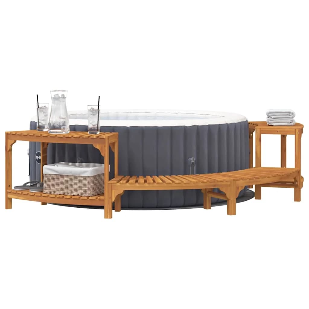 Obdaja vročo kad polkrožno Rjava 252 x 112 x 55,5 cm - slika 3