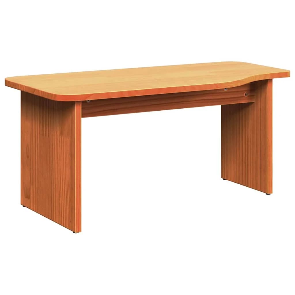 Klubska miza 2 kos Voskast rjav 100 x 69 x 35,5 cm - slika 8