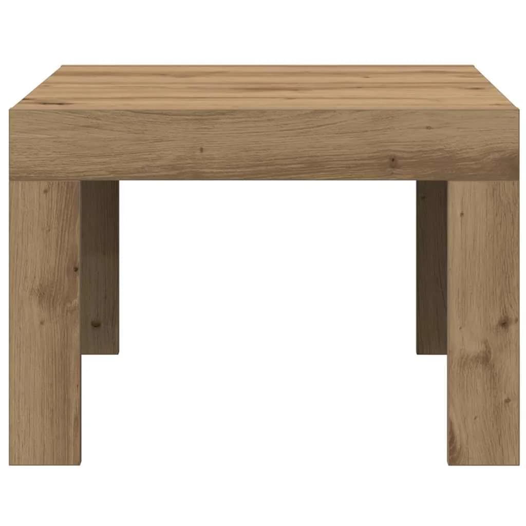 Klubska miza Umetni hrast 50 x 50 x 35 cm Inženirski les - slika 5