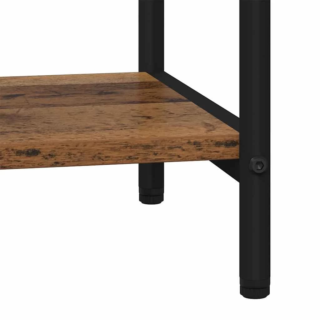 Knjižna polica 3 nivojev 80 x 30 x 109 cm Inženirski les - slika 8