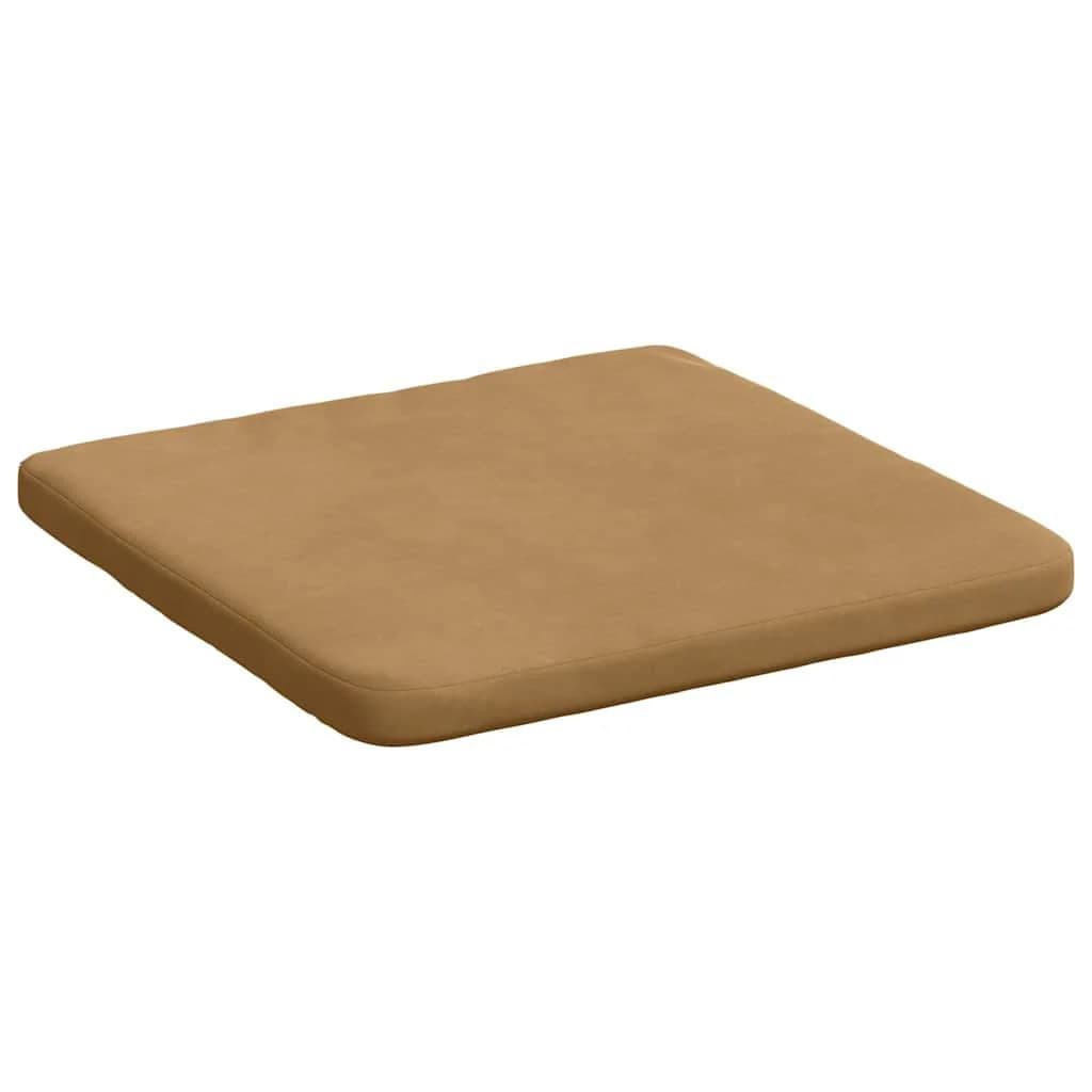 Sedežne blazine 4 kos Žamet Rjava 40 x 40 x 3 cm - slika 5
