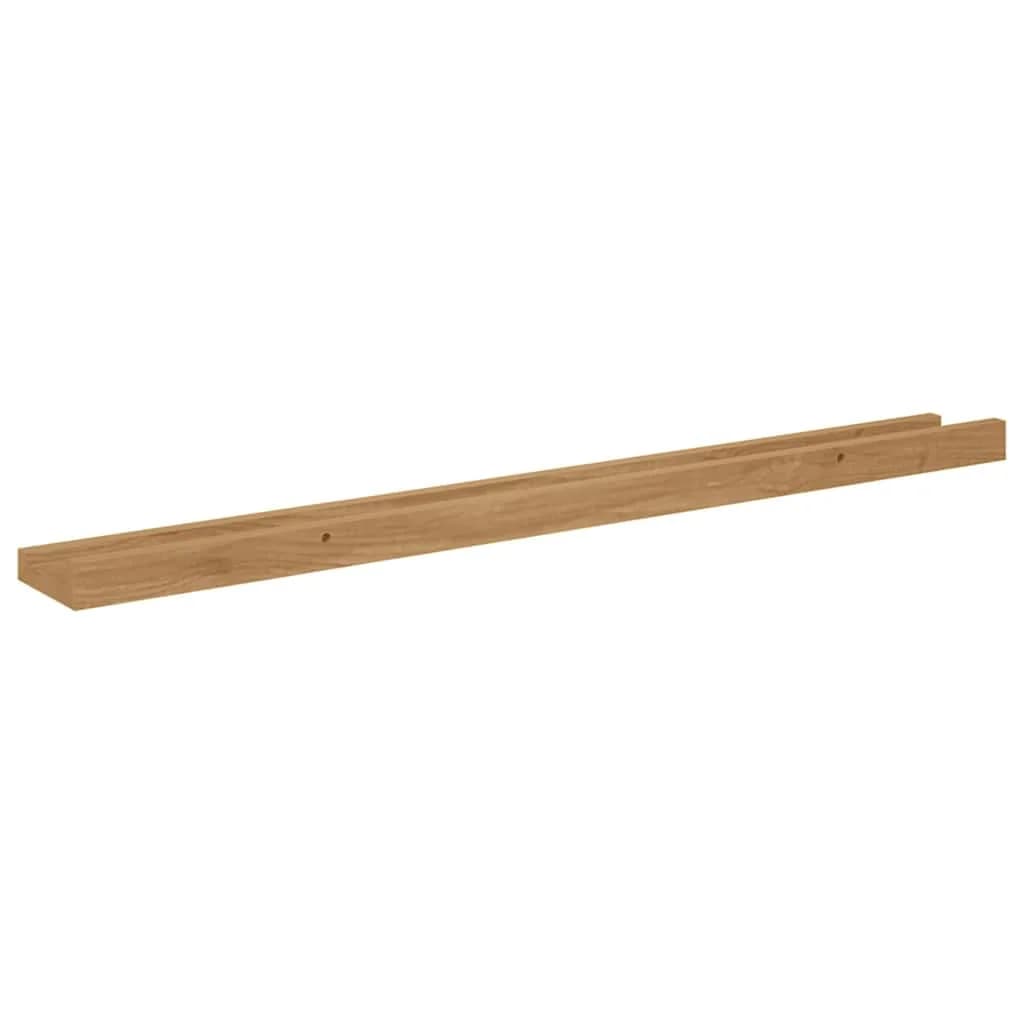 Stenska polica Montaža za steno 2 kos Rjava 80 x 9 x 3 cm - slika 9