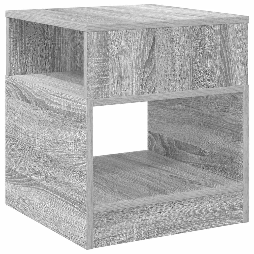 Stranska miza Siva Sonoma 40,5 x 40 x 45 cm Inženirski les - slika 7