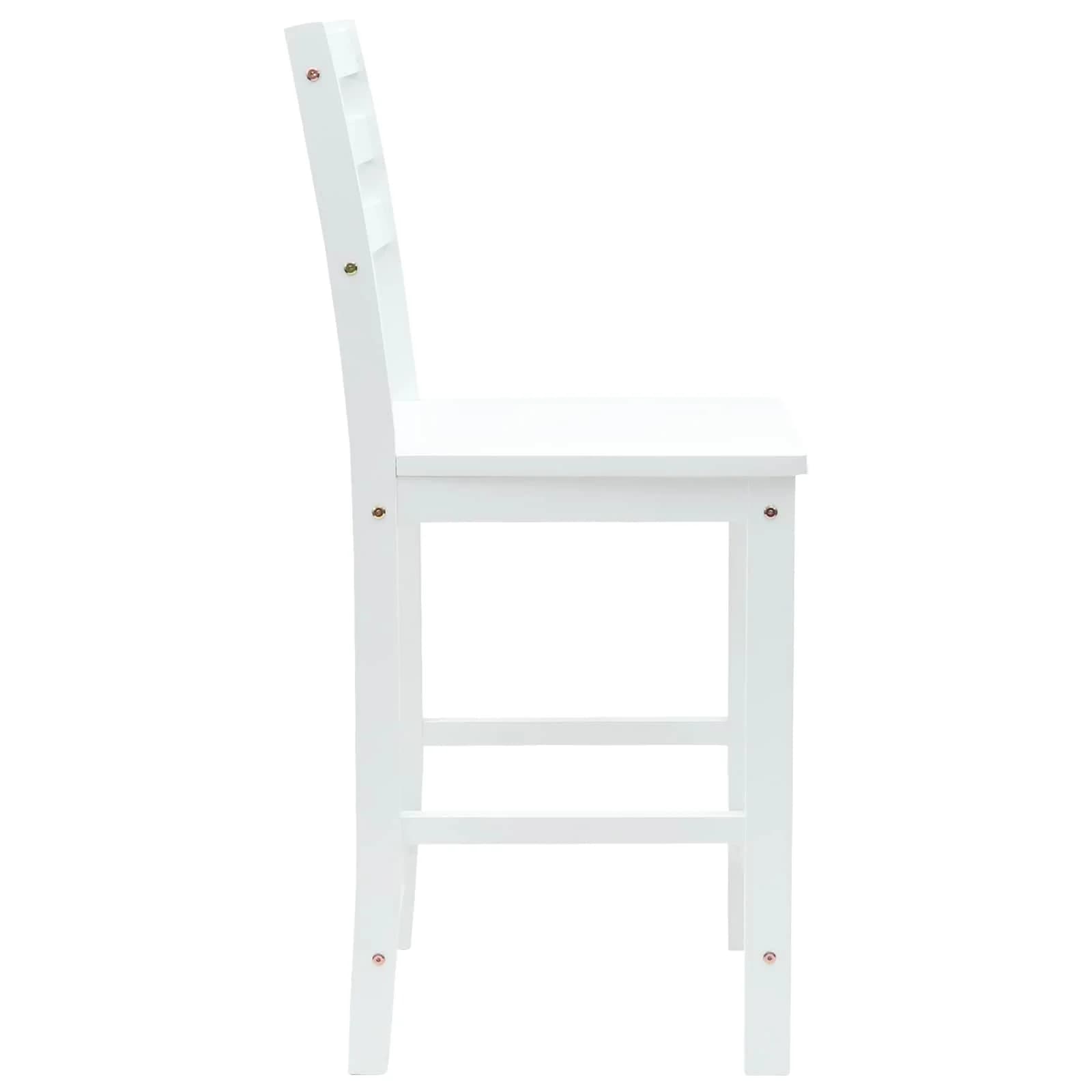 Jedilni stoli 2 kos Masivno gumovo les Bela 40 x 47,5 x 99,5 cm - slika 6