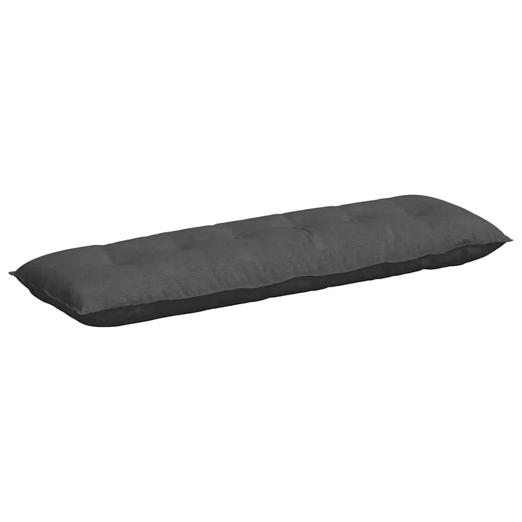 Poglavni vzglavnik Temno siva 160 x 50 cm Žametna tkanina - slika 2