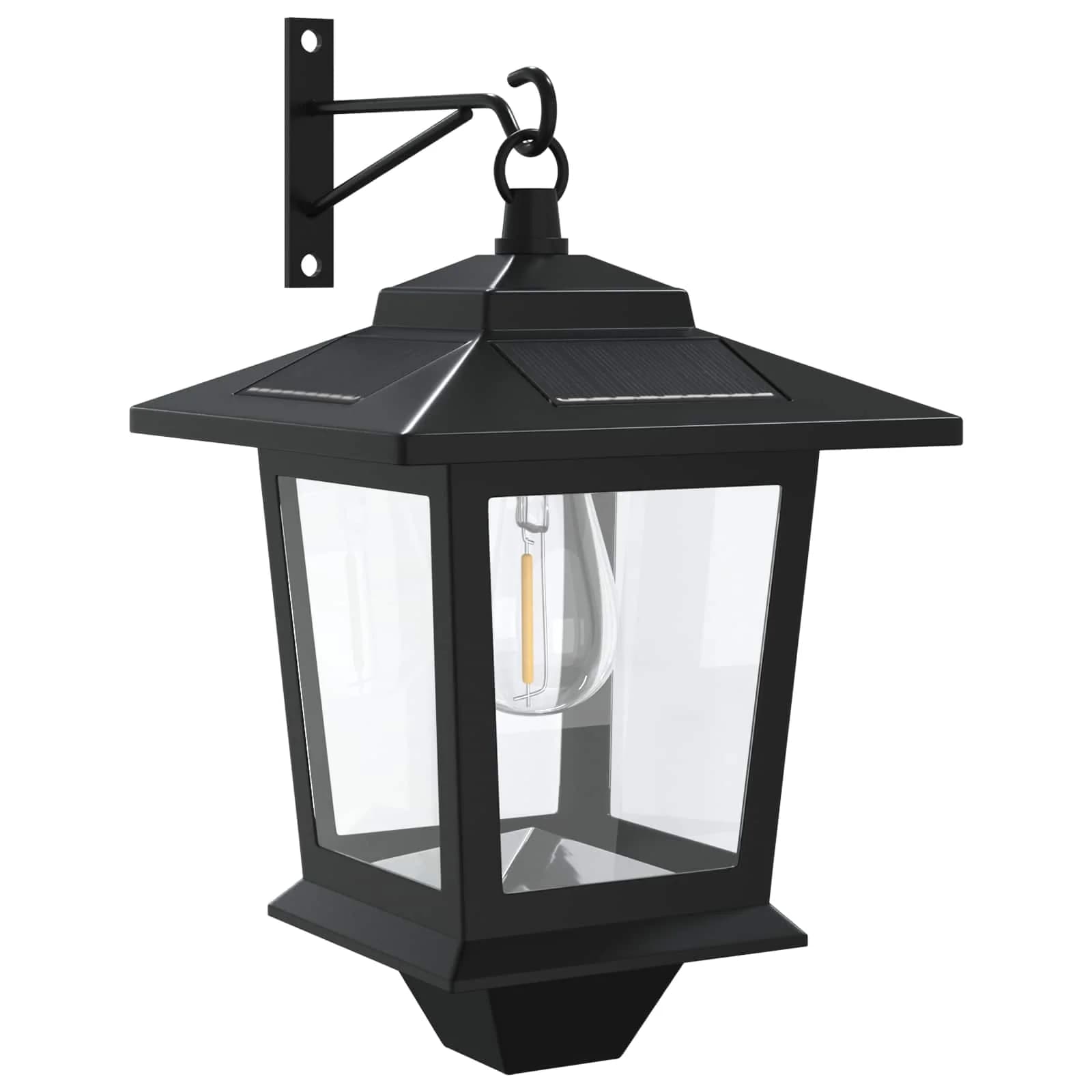 Stenska Svetilka with LED Bulb 2 kos Črna 19 x 14 x 25 cm - slika 4