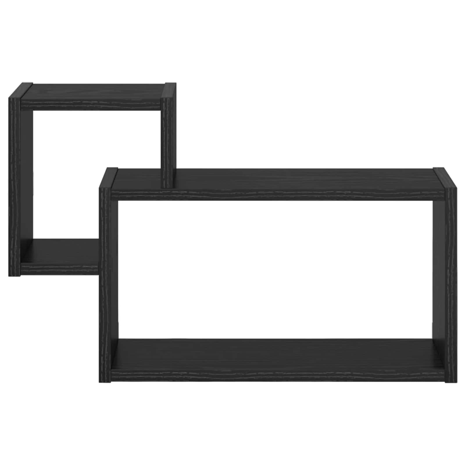 Stenska polica Montaža za steno Črni hrast 55 x 15 x 35 cm - slika 4
